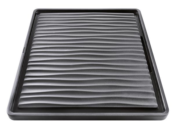 Tropf aus wertigem Kunststoff in schwarz-grau für Unterbaubecken 432 x 382 mm, Kunststoff, schwarz