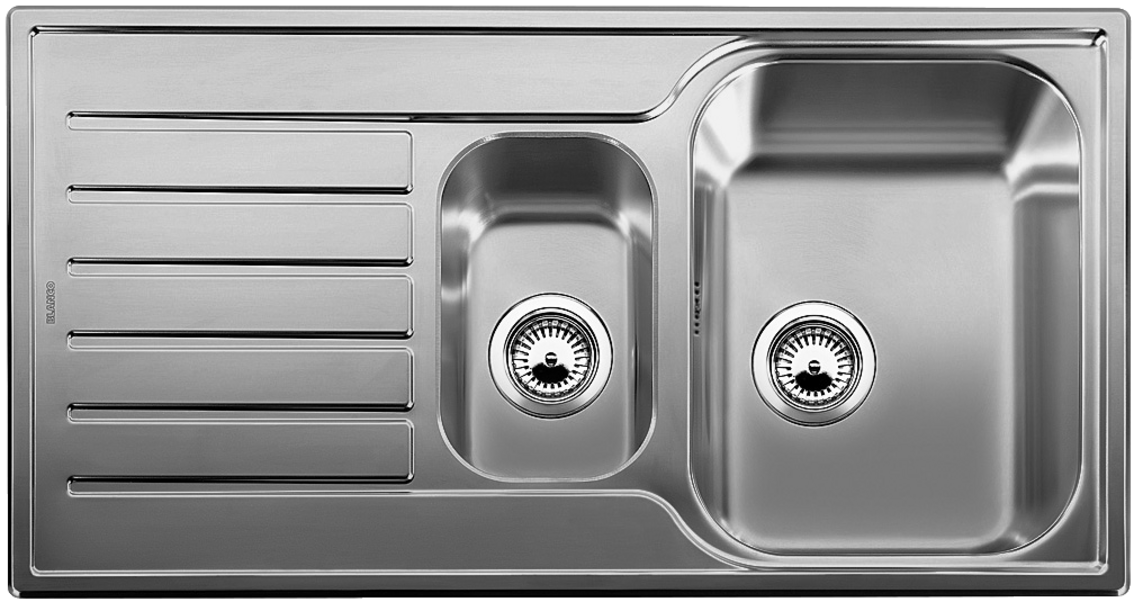 Lantos 6 S Stainless Steel Linen W O Pop Up Waste Blanco