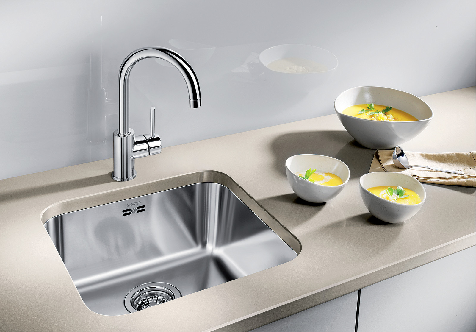 SUPRA 400-U | Stainless steel brushed finish - w/o drain remote control ...