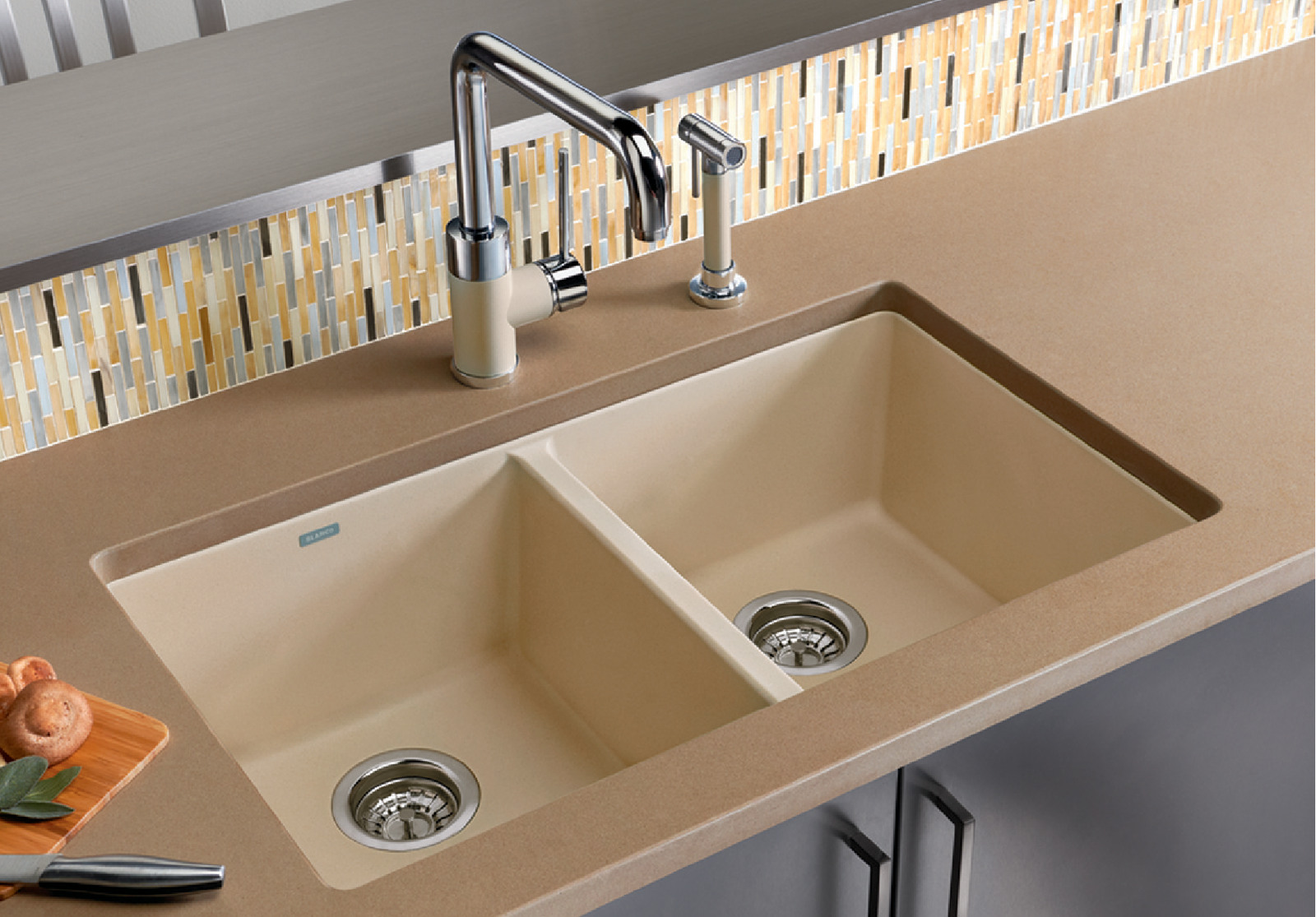 Blanco Precis 33 Undermount Double Basin Silgranit Kitchen Sink