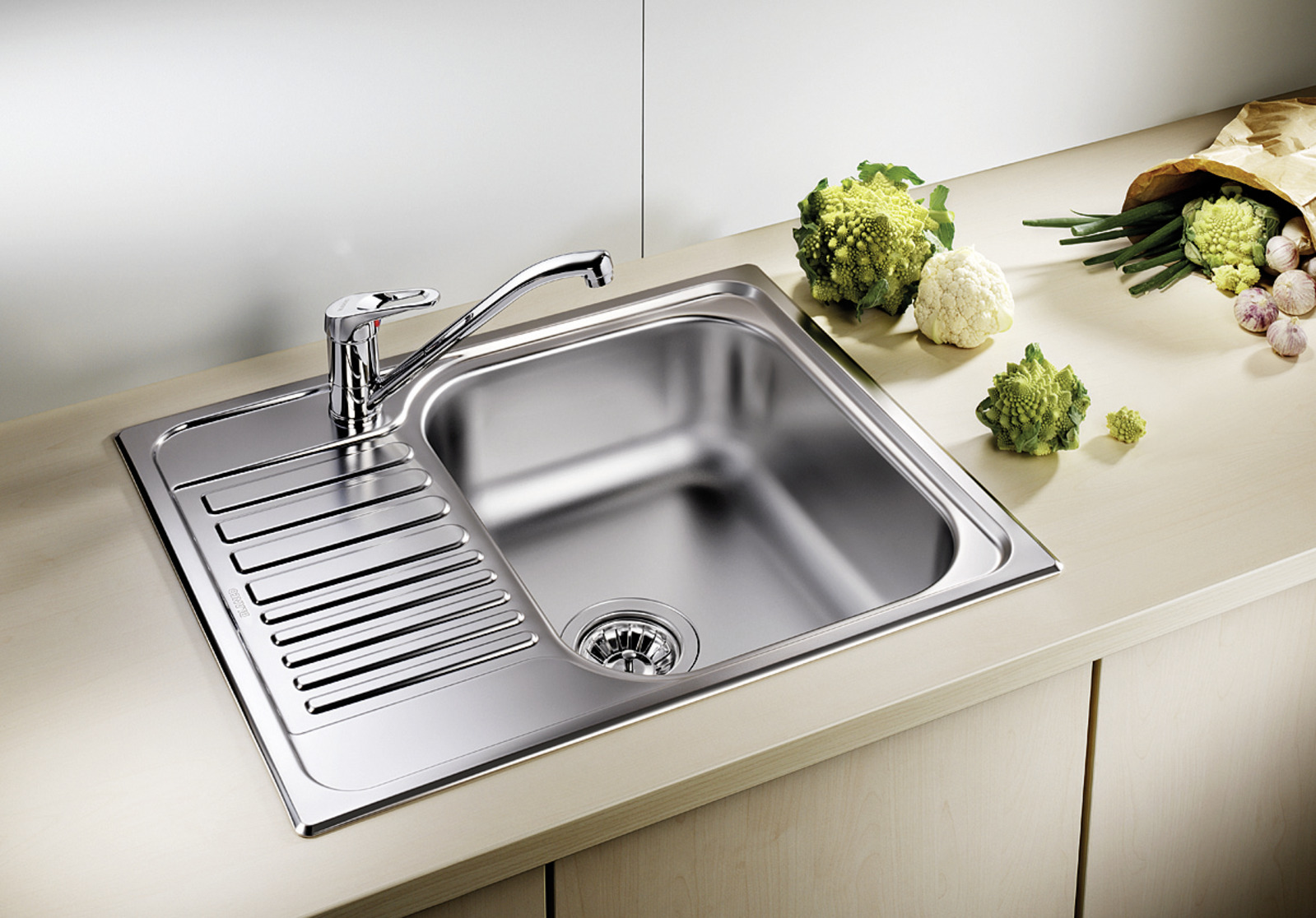 TIPO 45 S Mini | Stainless steel natural finish - with drain 