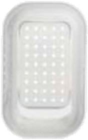 Colander white translucent plastic