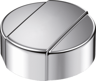 Pop-up control stainless steel round