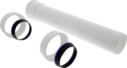 Extension pipe Ø 40 mm, length: 250 mm
