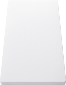 Plastic chopping board in white