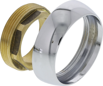 Locknut and cover ring VIU-S chrome