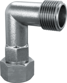 Set angle joints stainless steel ⅜'' GE (3 pcs.)