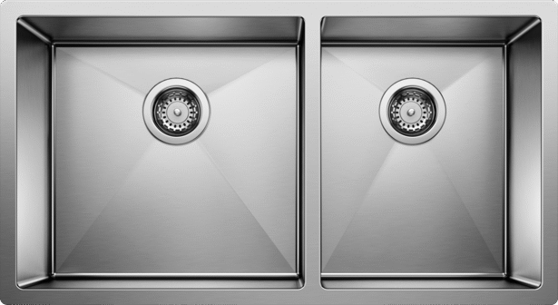 Radius 10 U Large Satin Polished Finish Null Blanco