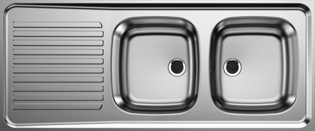 Lay On Sink R Es 10 X 6 Stainless Steel Natural Finish W O Waste Fitting Blanco