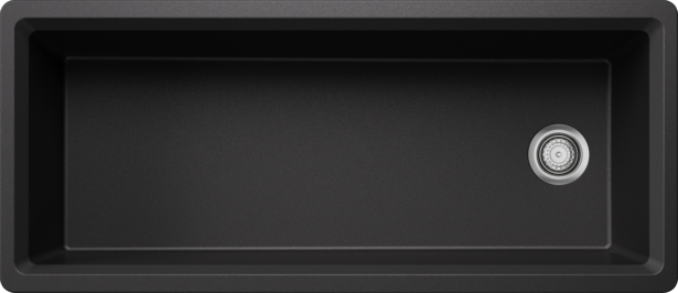 INTEOS 33 | SILGRANIT Coal Black - w/o pop-up waste, with