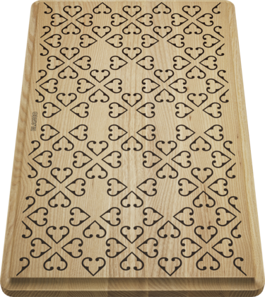 krájecí deska z masivního jasanu s ornamentálním dekorem