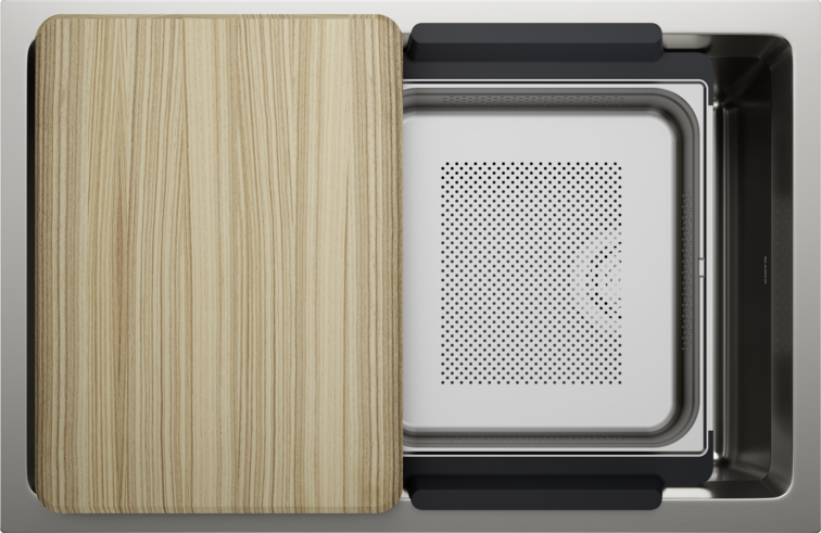 INTEOS 30 | Stainless steel satin polish - w/o pop-up waste, with