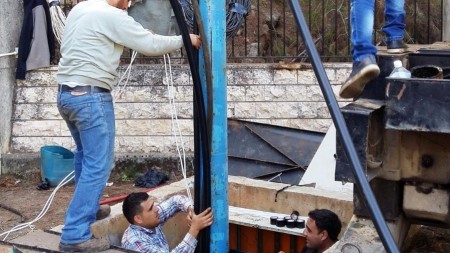 Re-laying of water pipes in Akkar district.