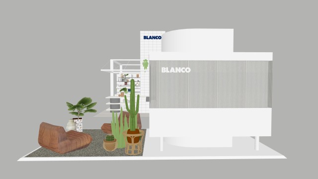 Concrete-Style model a unique piece and the ultimate statement – Blanco Etagon 6 shown here.