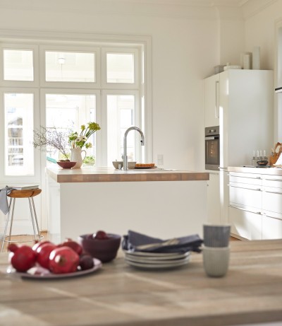 kitchen island with a sink