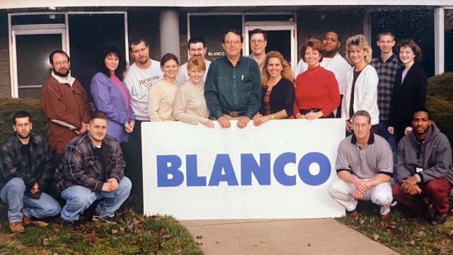 Opening day of BLANCO America’s Cinnaminson, NJ warehouse in 1998.