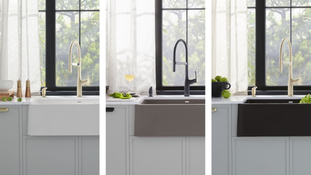 Complete the Color Harmony UNIT with any style sink and faucet for flexibility or the pictured IKON