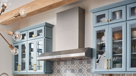 Craftsman-style or Shaker kitchen cabinets are known for their simple lines