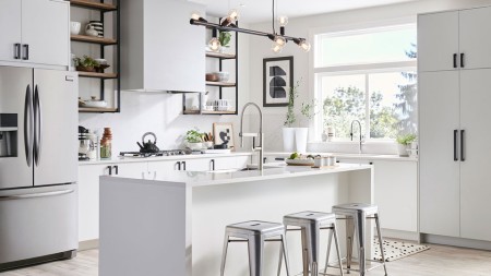 Conseils de décoration d’îlot de cuisine, style minimaliste moderne