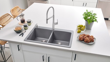 You should follow the manufacturer’s instructions for properly cleaning and maintaining your sink