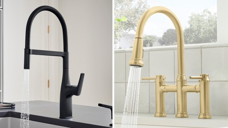 BLANCO to launch new faucet finishes this spring - Satin Gold and Matte Black faucets by BLANCO