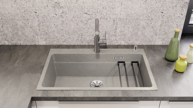 混凝土风格型号，彰显特色与终极表达 — 此处展示的是Blanco Etagon 6。