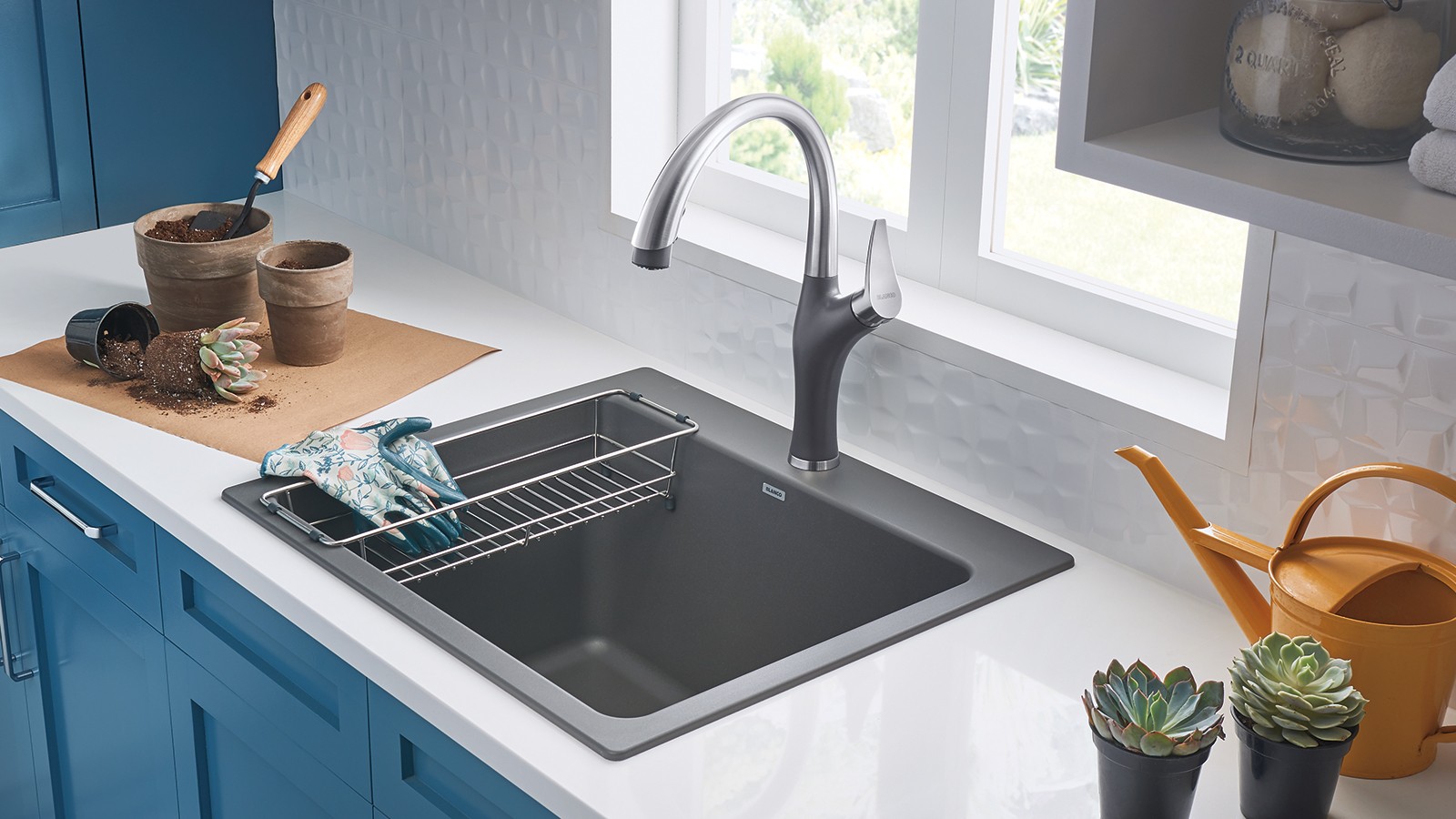 Shop BLANCO ARTONA Faucets w/ Pull Down Spray BLANCO