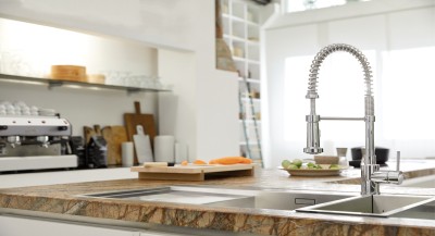 An industrial style kitchen