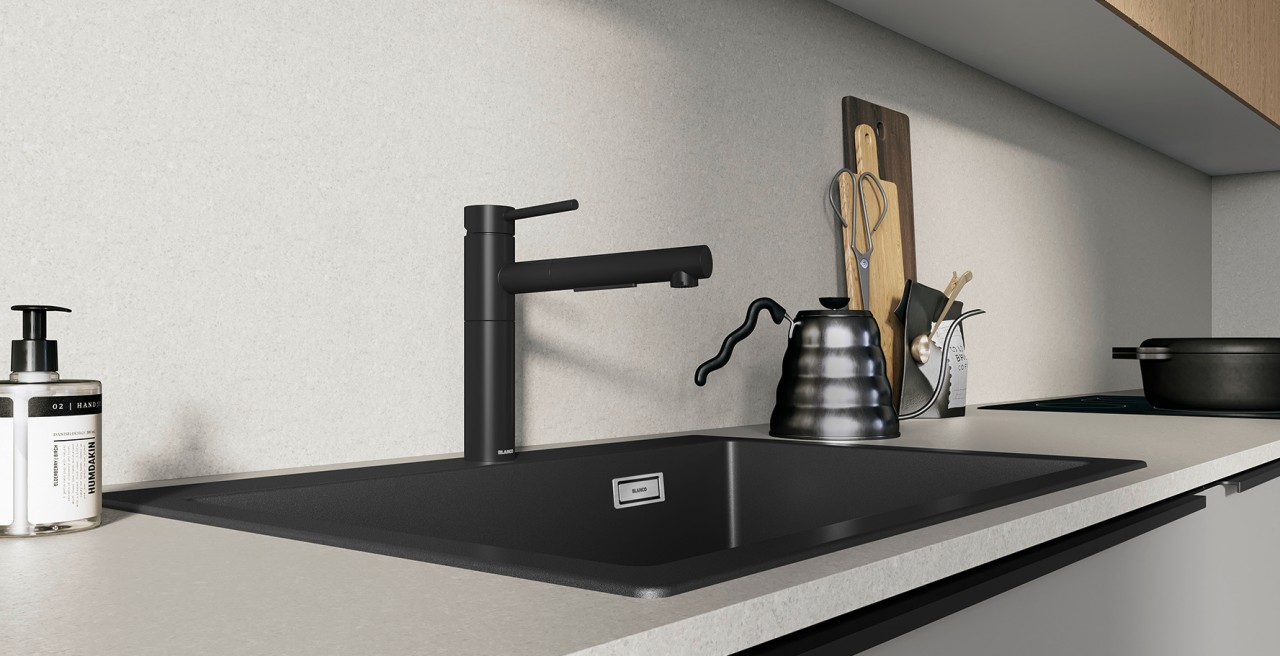 BLANCO ALTA-S II kitchen mixer tap in black