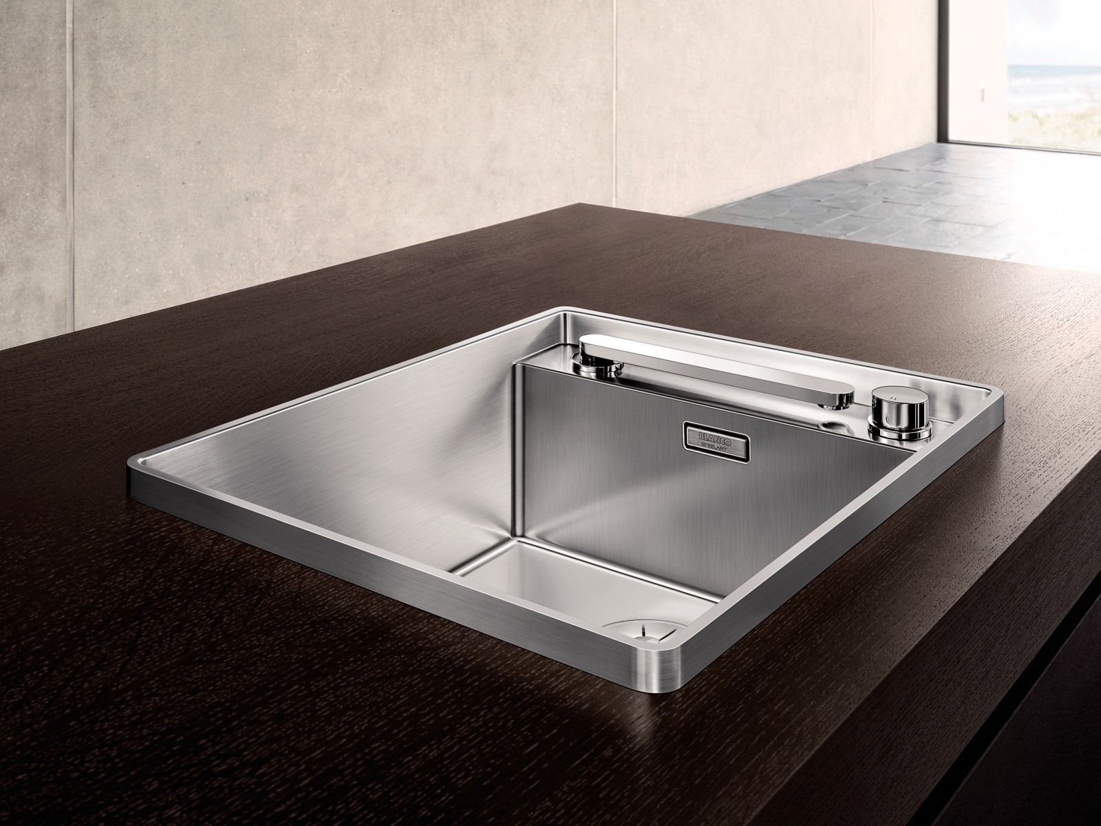 Vorfenster Armatur für Spülen mit Aussicht in der Küche | BLANCO