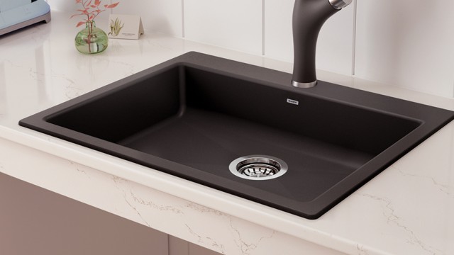 shallow curvey kitchen sink