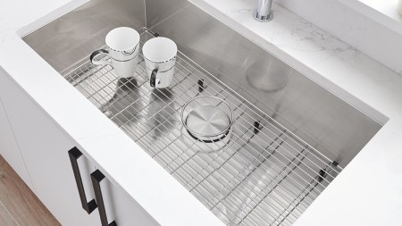 Quatrus U Super Single with Custom Fitted Sink Grid