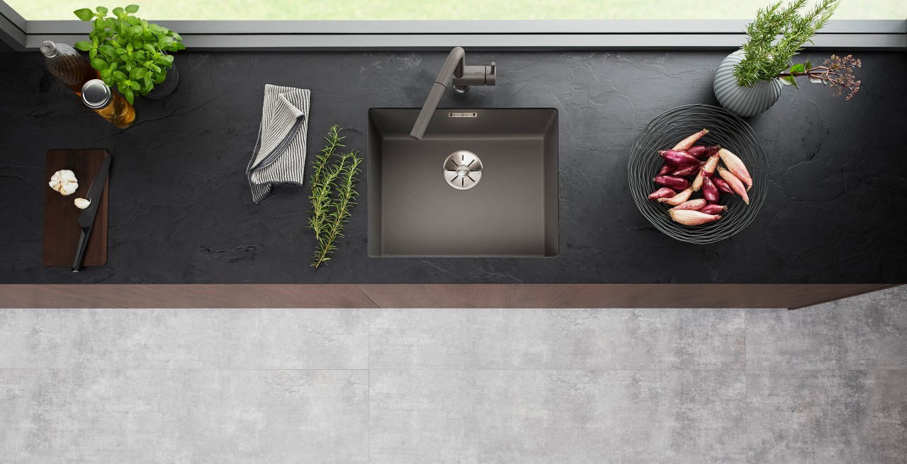 New Volcano Grey Silgranit Sink and Tap