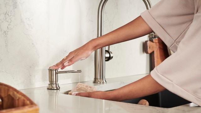 Empressa soap dispenser in PVD Steel finish - BLANCO Soap Dispensers - High-quality accessories